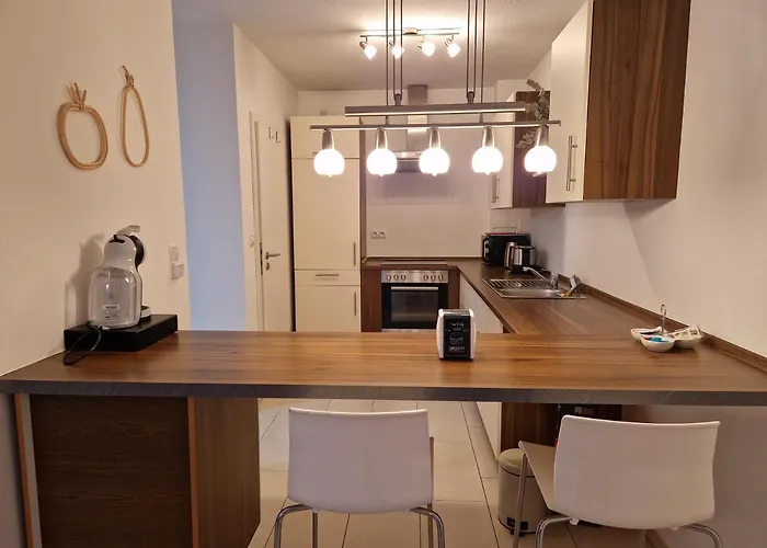 公寓 Cozy Apartment: Design Superior Zentral - Kueche - Balkon