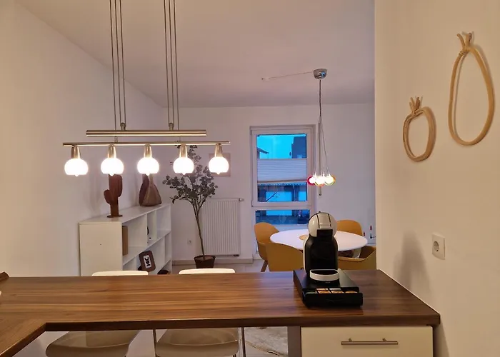 Cozy Apartment: Design Superior Zentral - Küche - Balkon Apartamento Cloppenburg