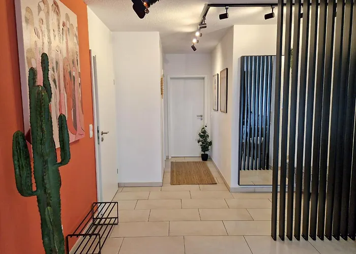 Cozy Apartment: Design Superior Zentral - Küche - Balkon Cloppenburg