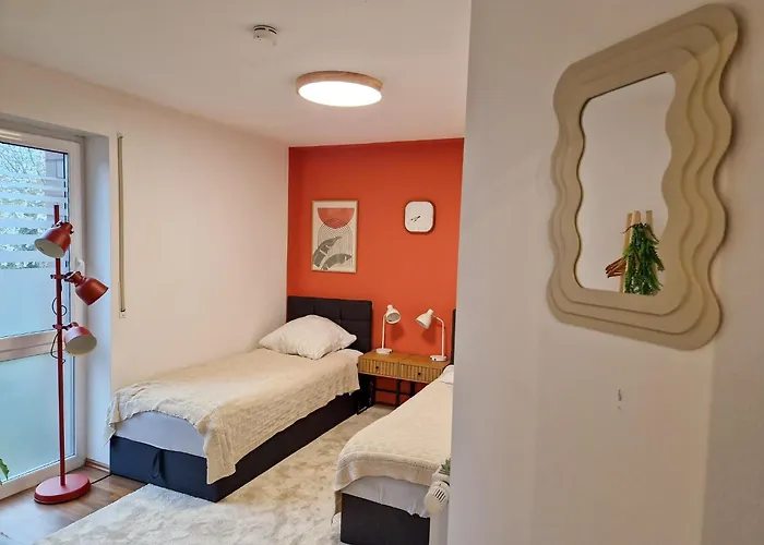 公寓 Cozy Apartment: Design Superior Zentral - Kueche - Balkon